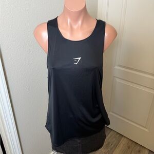 Gymshark Athletic Black Sleeveless Tank Top Sz L
